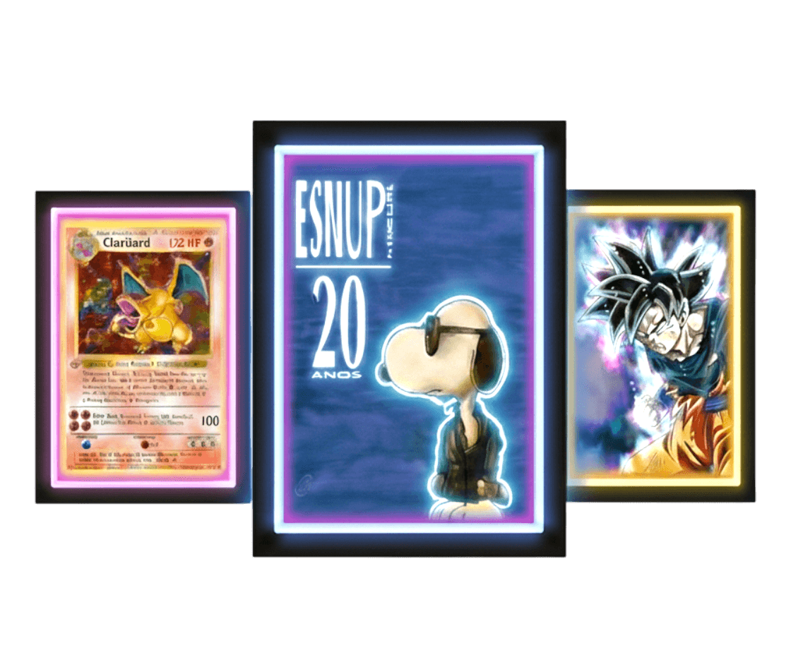 Neon Art 3D Sculpture